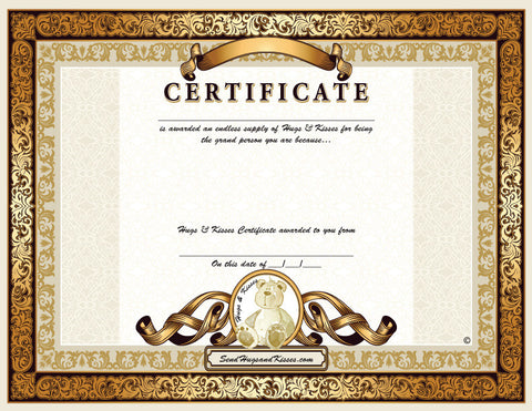 "Design Your Own" Certifificate